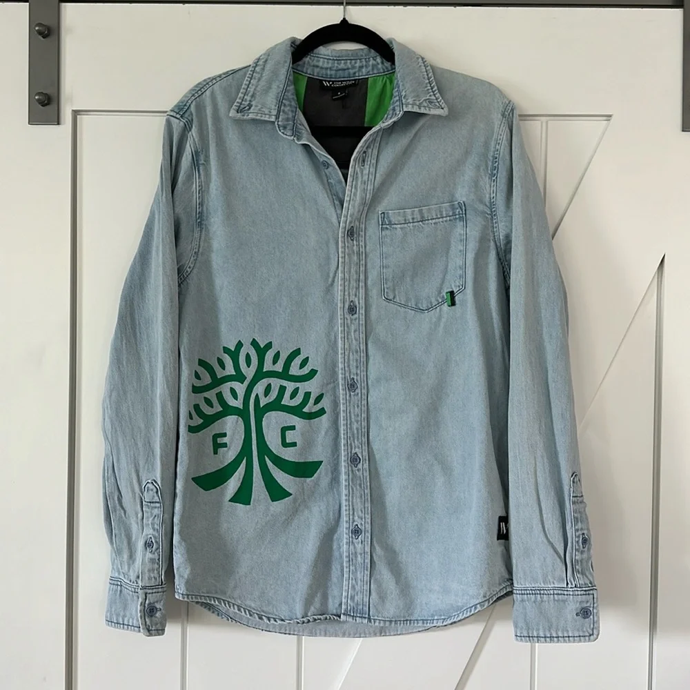 The Wild Collective Austin FC Denim Shirt